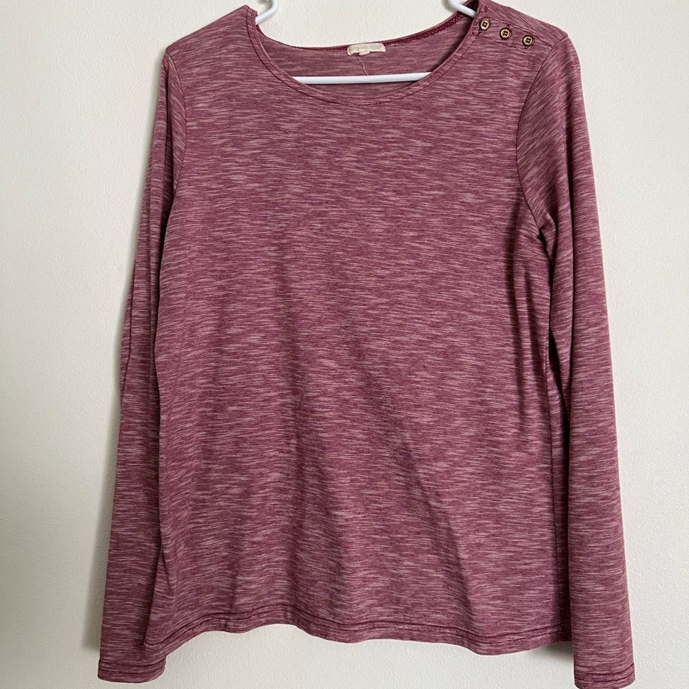 Maroon long sleeve tee